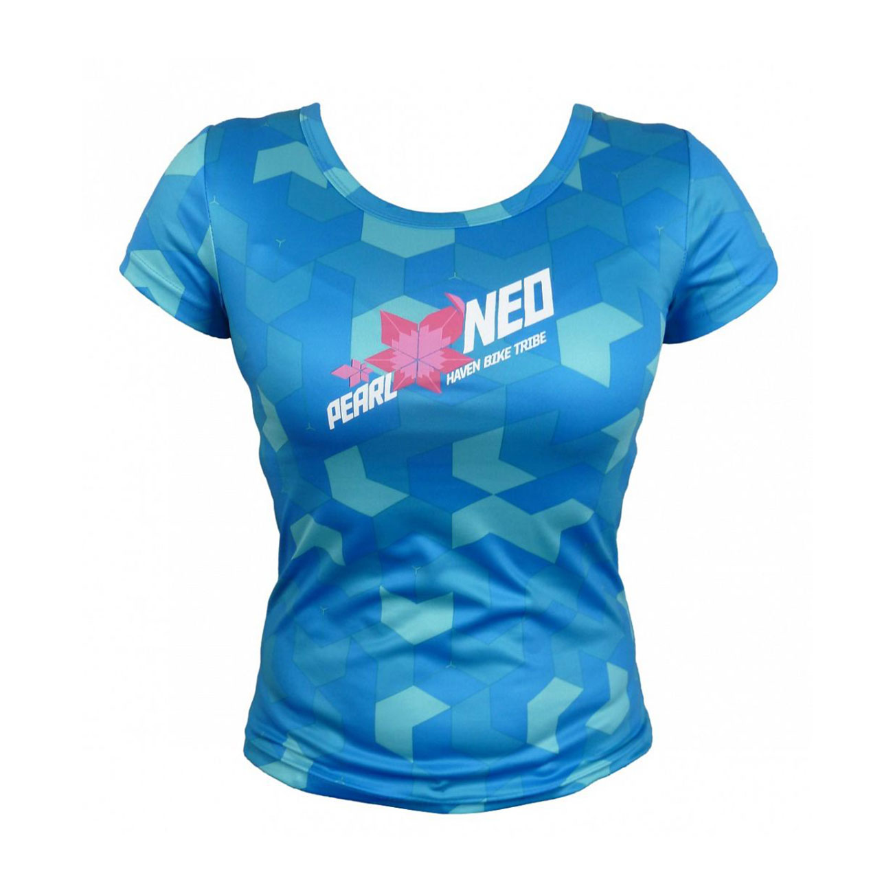 HAVEN Cyklistický dres s krátkym rukávom - PEARL NEO LADY MTB - svetlo modrá
