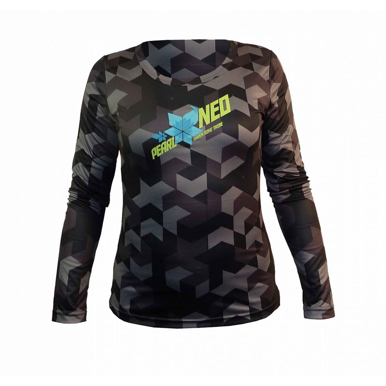 HAVEN Cyklistický dres s dlhým rukávom letný - PEARL NEO LONG LADY - čierna XL