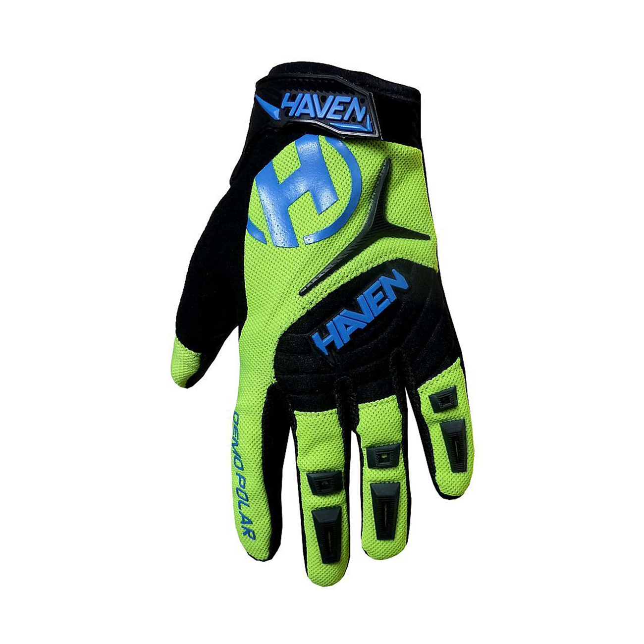 
                HAVEN Cyklistické rukavice dlhoprsté - DEMO POLAR - čierna/modrá/zelená XL
            