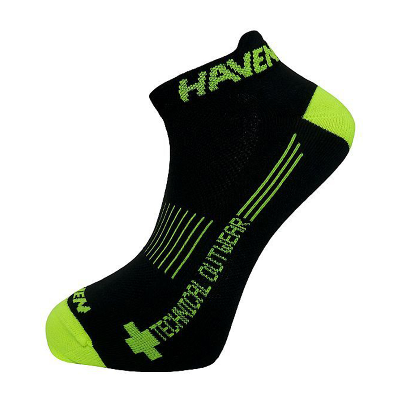 
                HAVEN Cyklistické ponožky členkové - SNAKE SILVER NEO - žltá/čierna
            