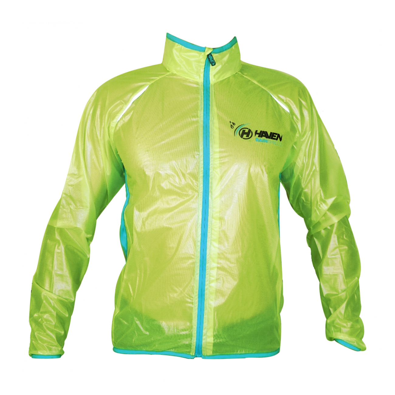 HAVEN Cyklistická vodeodolná pláštenka - RAINSHIELD - modrá/zelená
