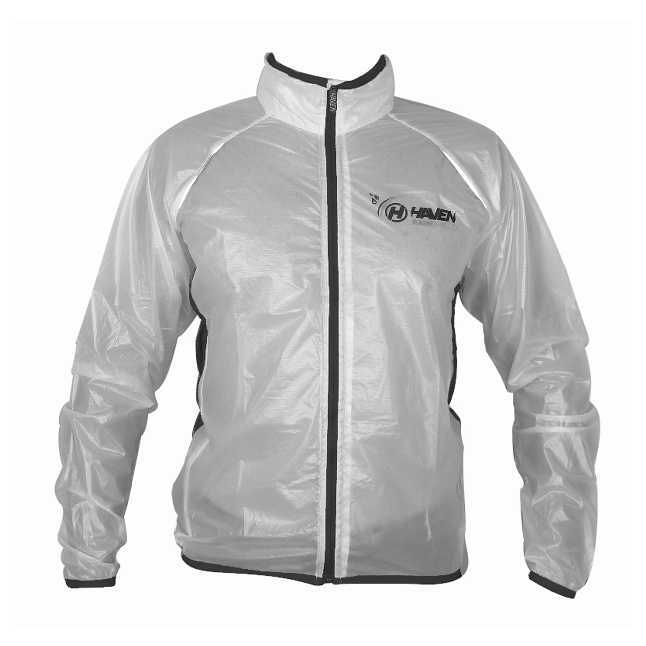 HAVEN Cyklistická vodeodolná pláštenka - RAINSHIELD - biela/čierna