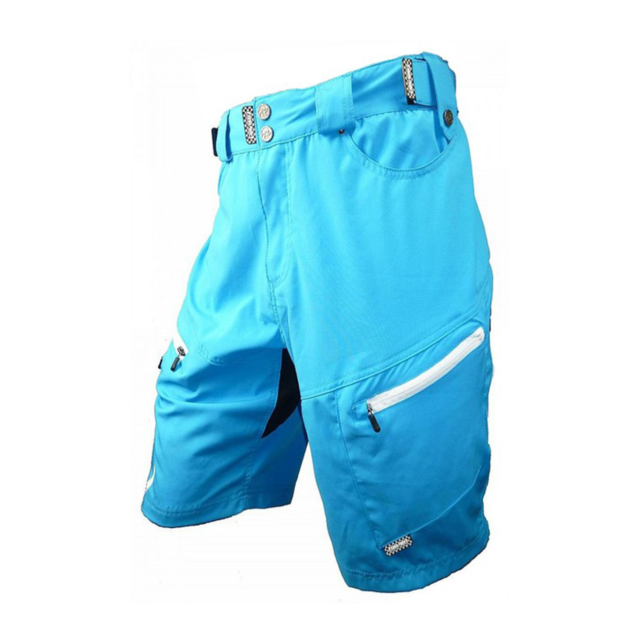 
                HAVEN Cyklistické nohavice krátke bez trakov - NAVAHO SLIMFIT - modrá/biela
            