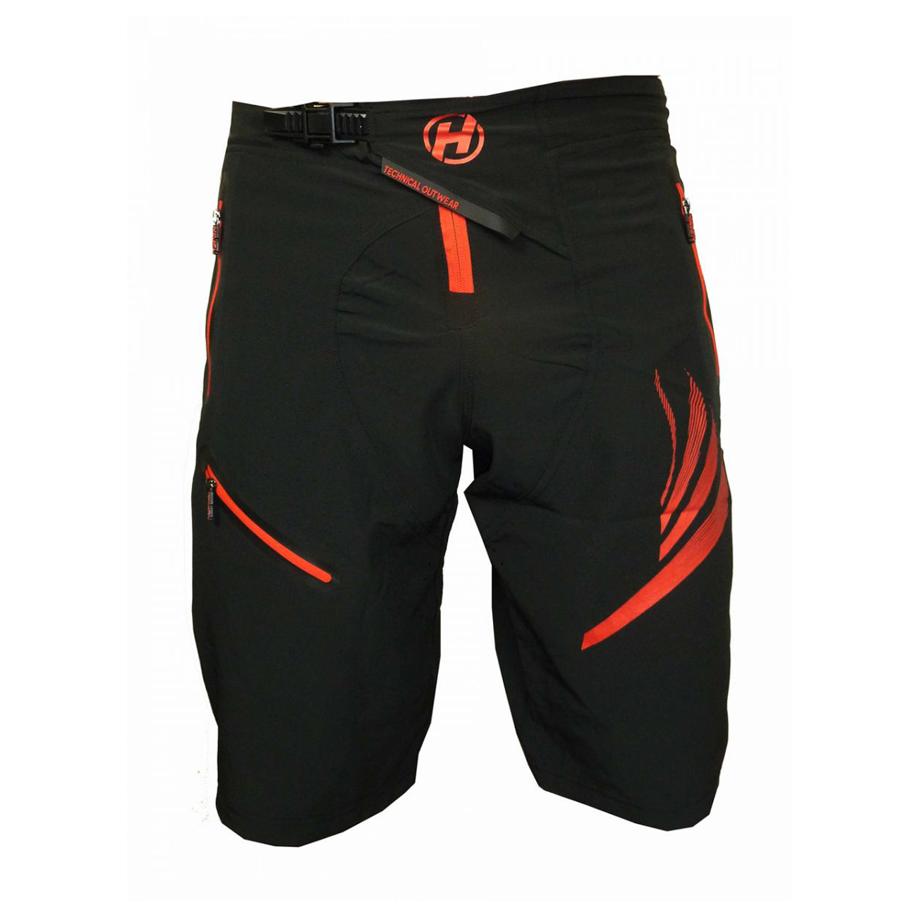 
                HAVEN Cyklistické nohavice krátke bez trakov - ENERGIZER - červená/čierna XL
            
