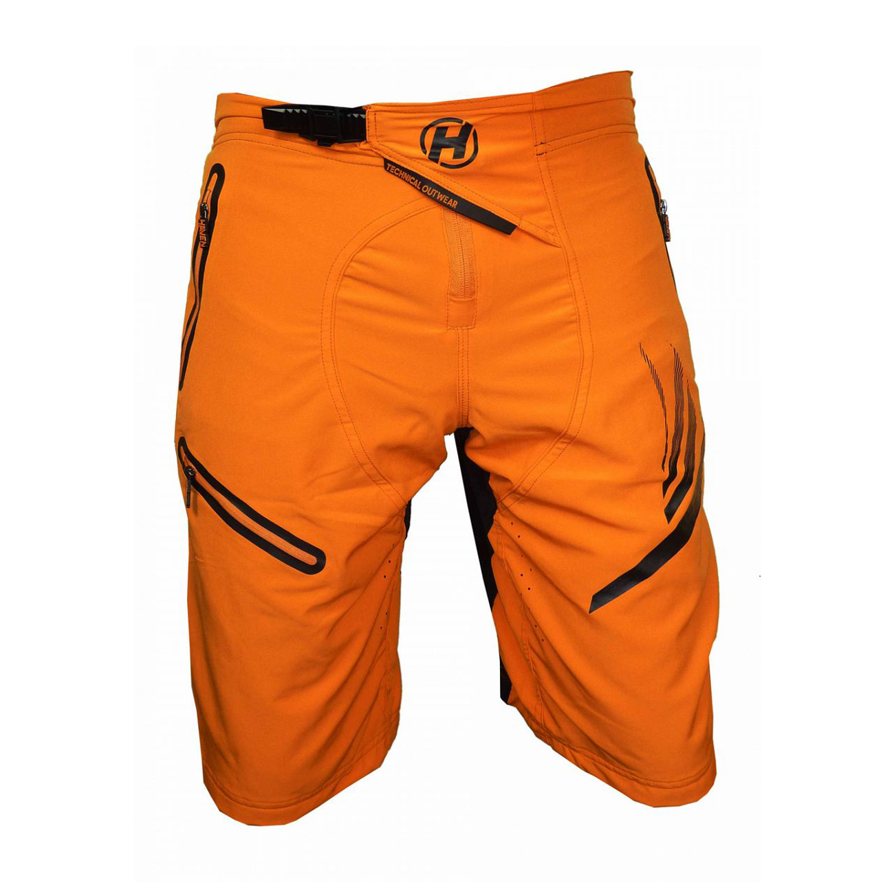 
                HAVEN Cyklistické nohavice krátke bez trakov - ENERGIZER - oranžová
            
