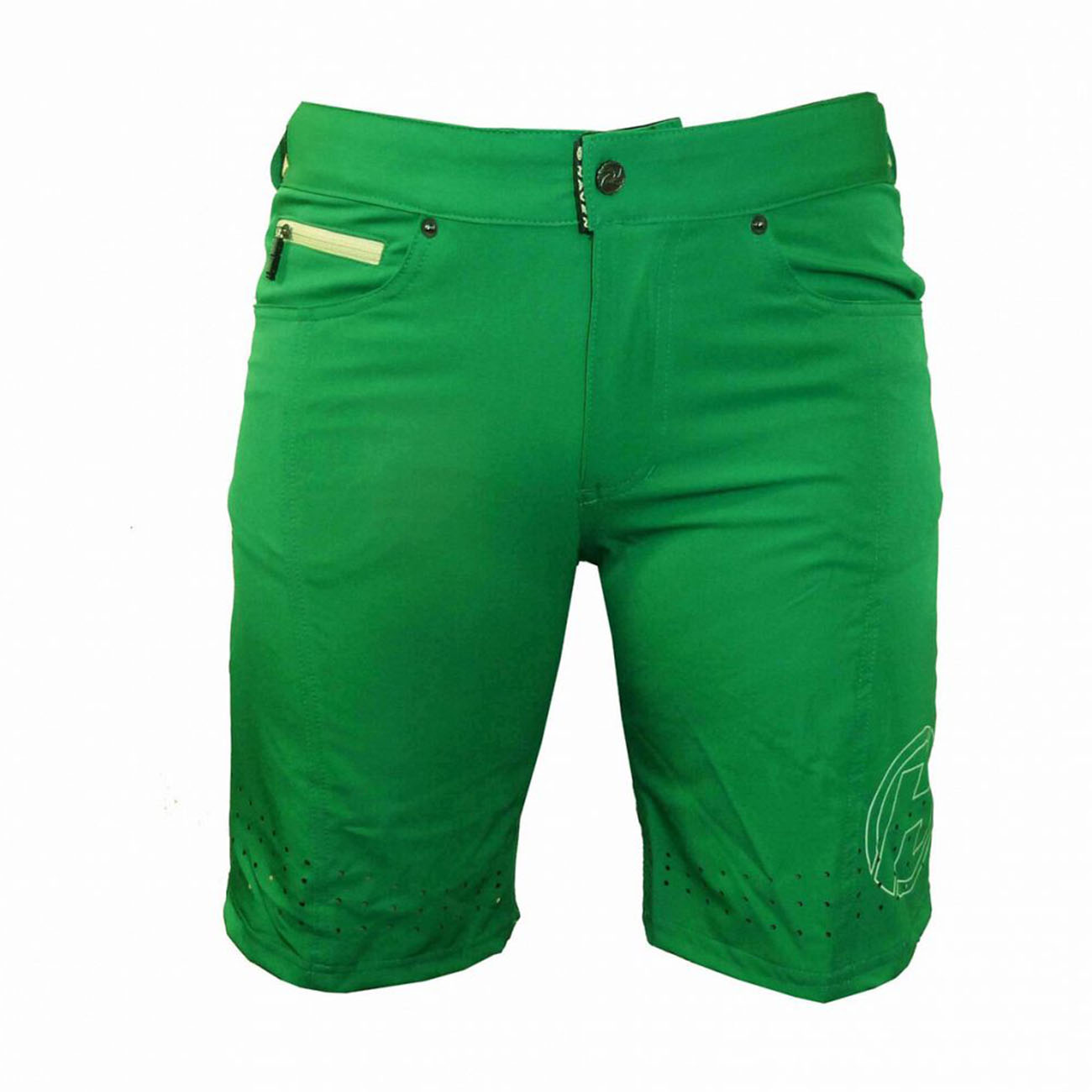 
                HAVEN Cyklistické nohavice krátke bez trakov - AMAZON LADY  - béžová/zelená XS
            