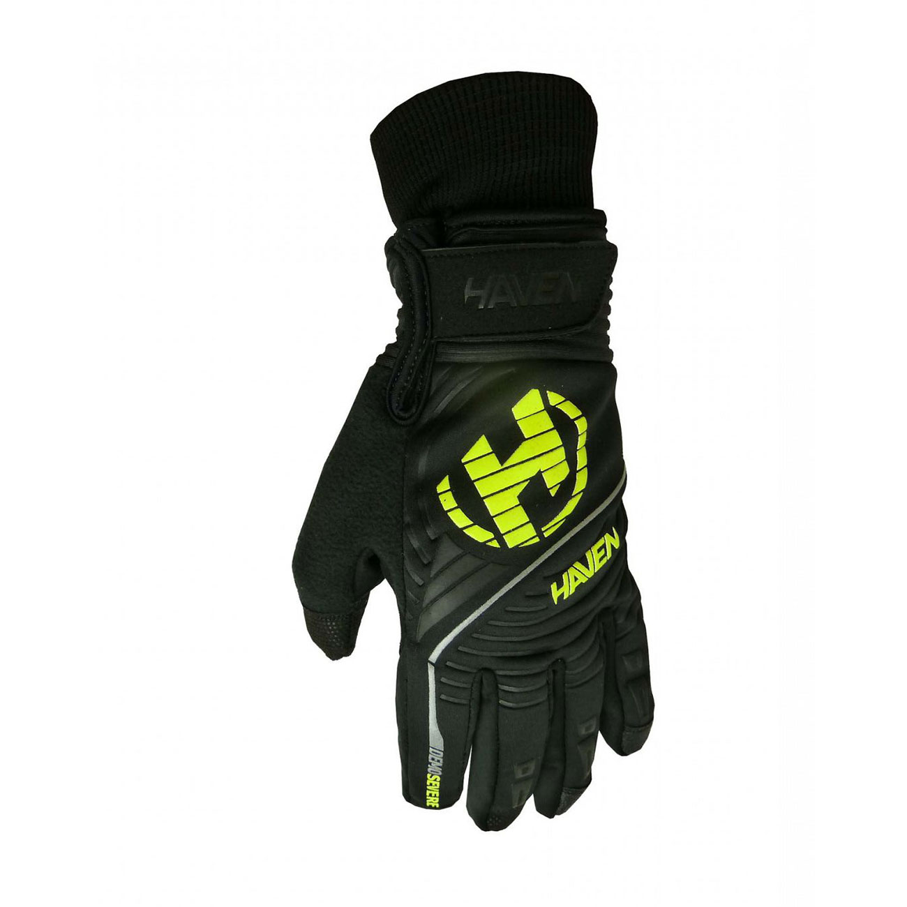 
                HAVEN Cyklistické rukavice dlhoprsté - DEMO SEVERE - čierna/zelená XL
            