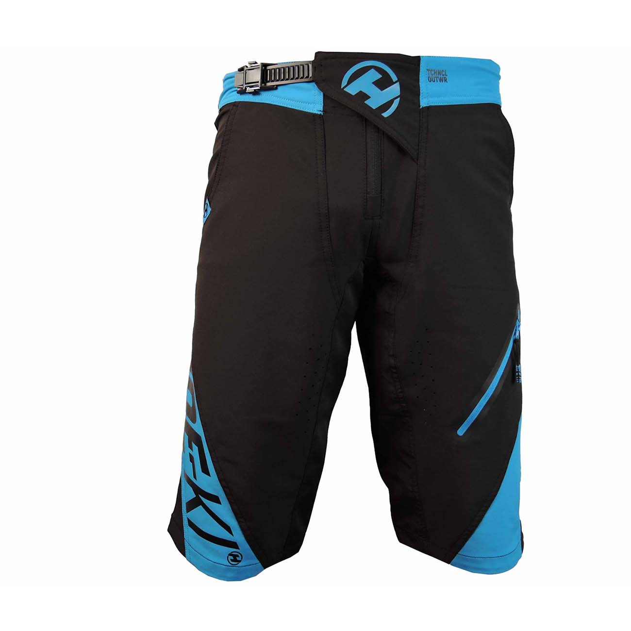 
                HAVEN Cyklistické nohavice krátke bez trakov - RIDE-KI SHORT - čierna/modrá XL
            