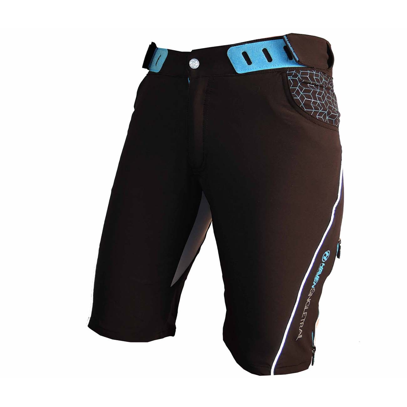 
                HAVEN Cyklistické nohavice krátke bez trakov - SINGLETRAIL WMS - modrá/čierna XL
            