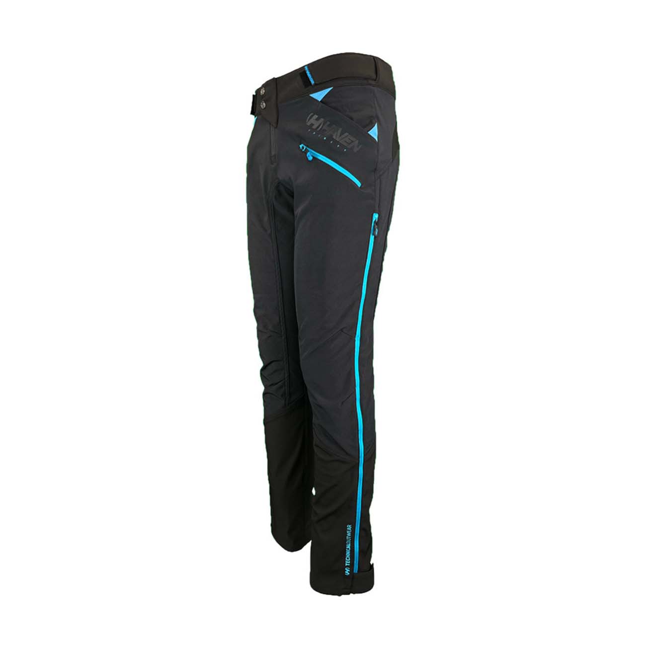 
                HAVEN Cyklistické nohavice dlhé bez trakov - TRINITY - modrá/čierna XL
            