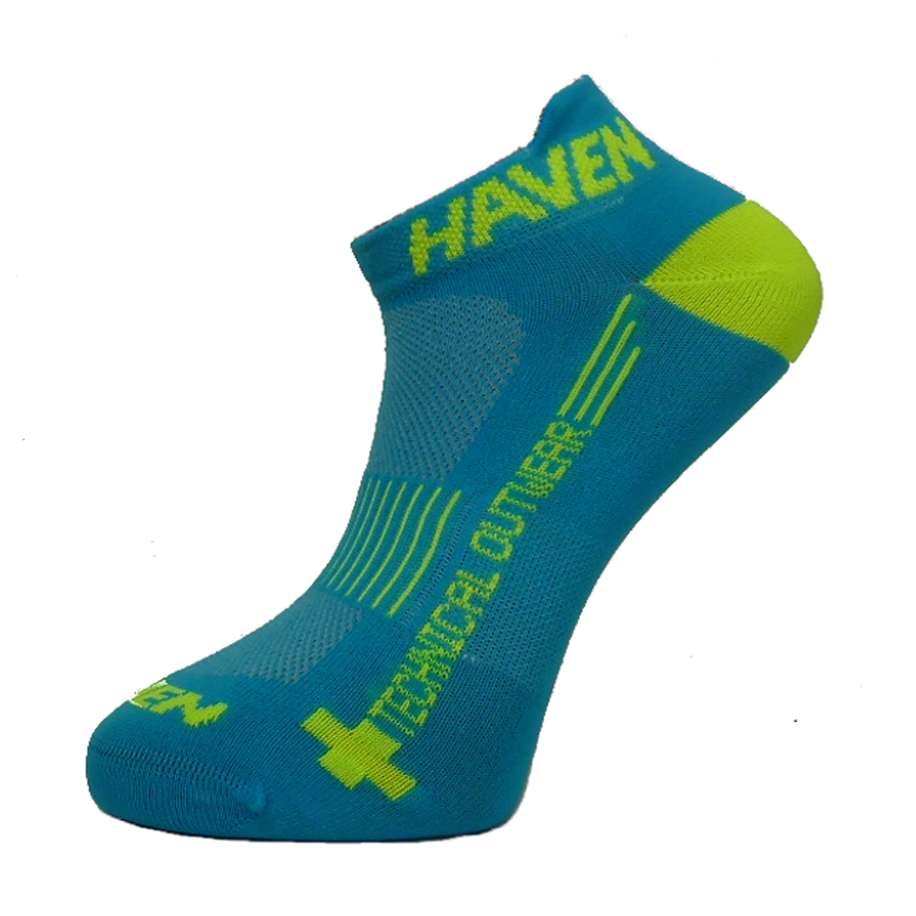 
                HAVEN Cyklistické ponožky klasické - SNAKE SILVER NEO - žltá/modrá 37-39
            