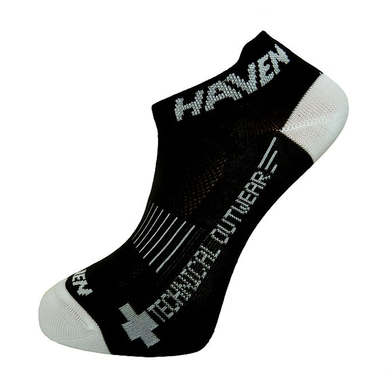 
                HAVEN Cyklistické ponožky klasické - SNAKE SILVER NEO - čierna/biela 37-39
            