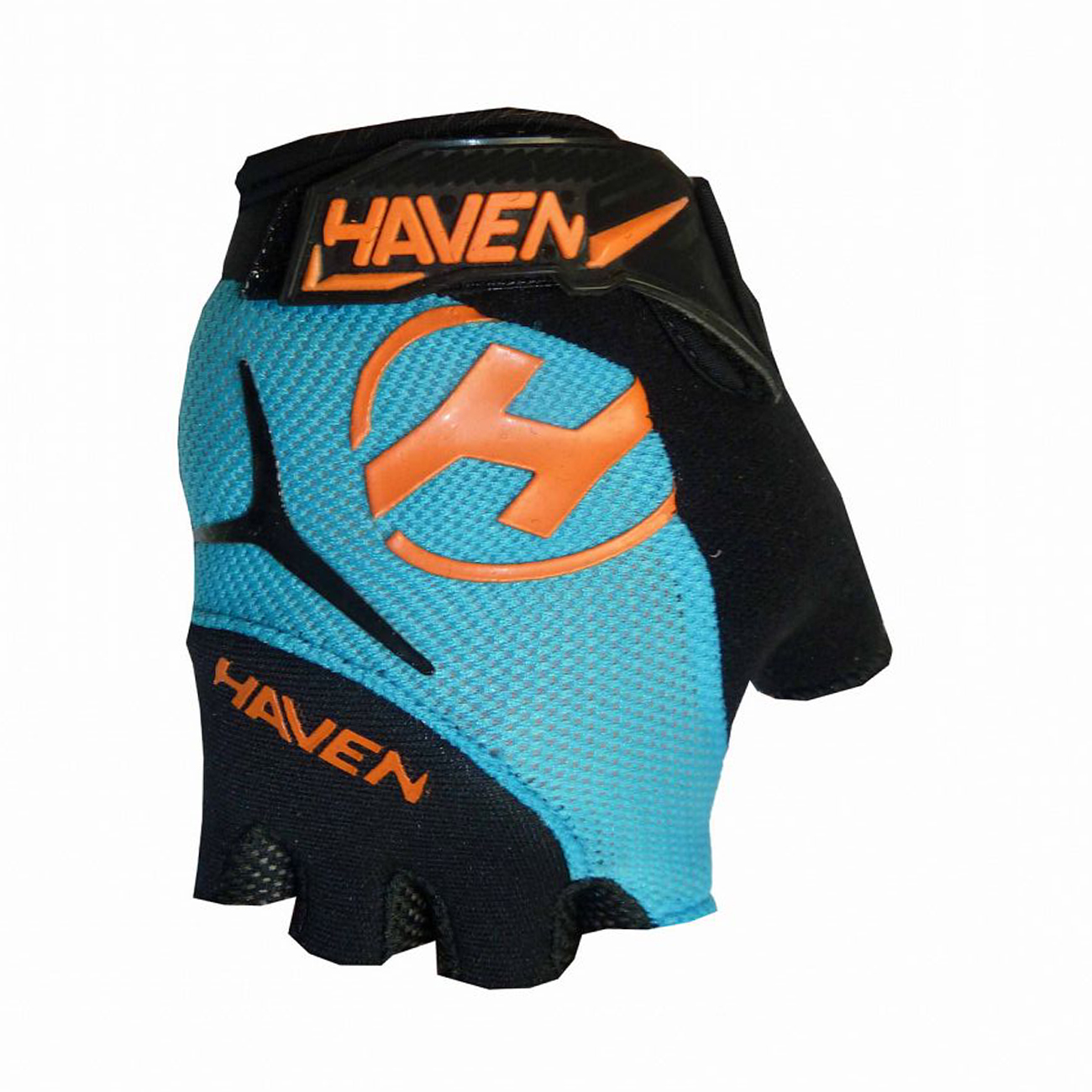 
                HAVEN Cyklistické rukavice krátkoprsté - DEMO KIDS - oranžová/modrá 1 (4-5Y)
            