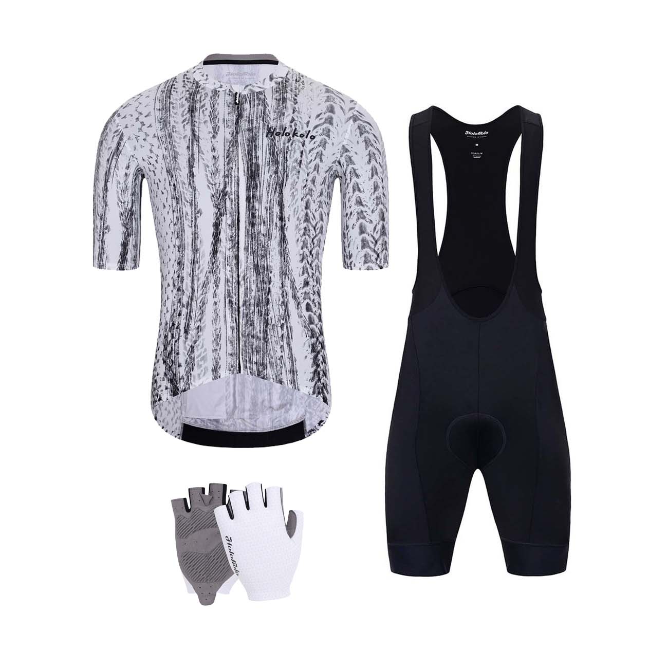 HOLOKOLO Cyklistický mega set - TYRES ELITE - biela/čierna