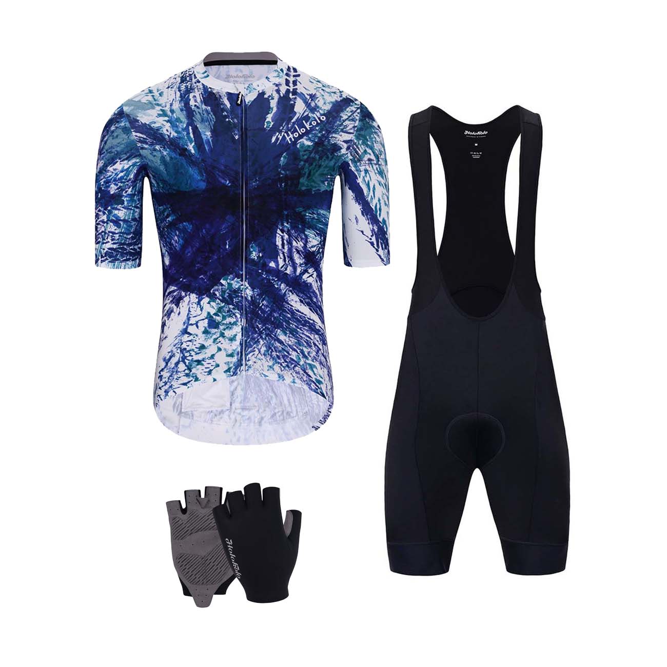 HOLOKOLO Cyklistický mega set - TRACES ELITE - čierna/modrá/biela