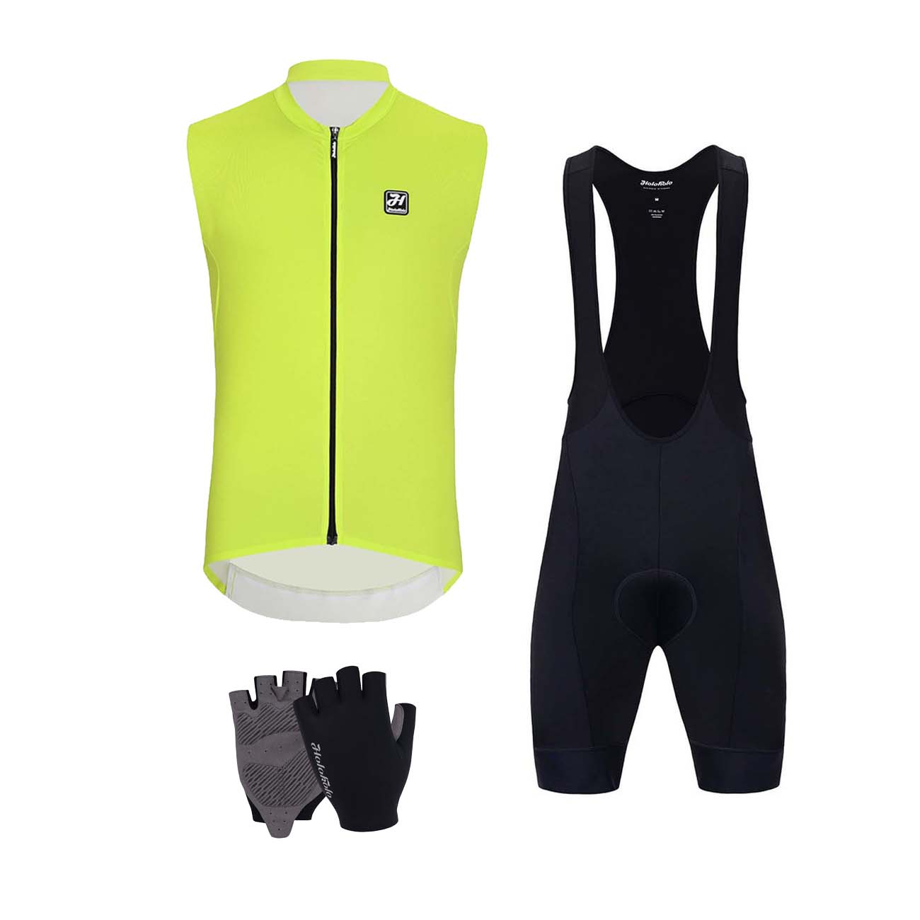 HOLOKOLO Cyklistický mega set - AIRFLOW - čierna/žltá