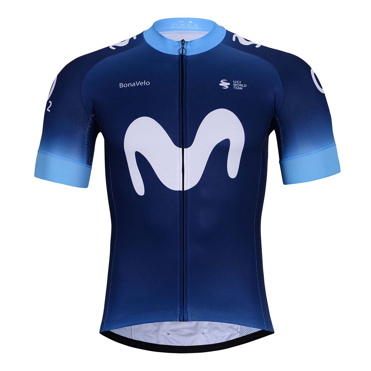 
                BONAVELO Cyklistický dres s krátkym rukávom - MOVISTAR 2024 - modrá XS
            