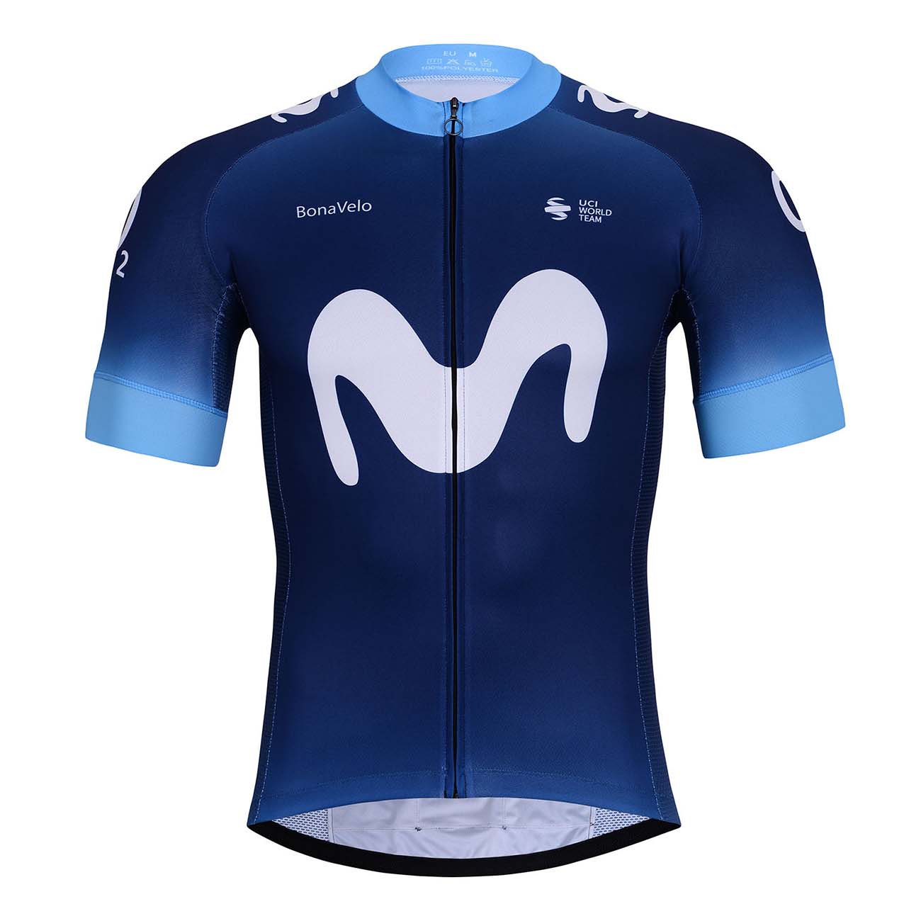 BONAVELO Cyklistický dres s krátkym rukávom - MOVISTAR 2024 - modrá