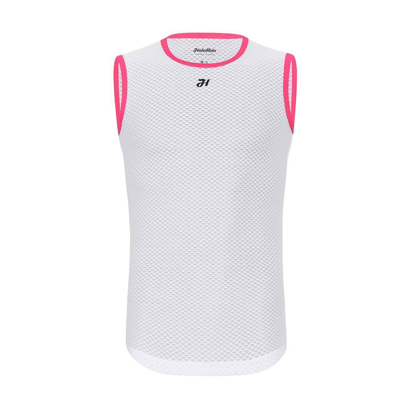 
                HOLOKOLO Cyklistické tričko bez rukávov - AIR LADY - biela/ružová M-L
            