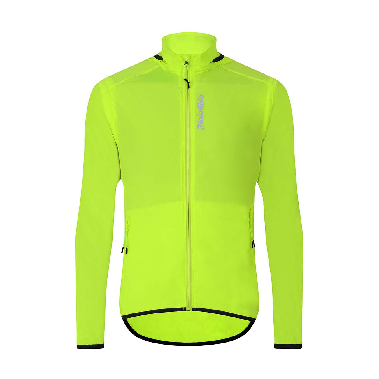 HOLOKOLO Cyklistická vetruodolná bunda - NEON - žltá 4XL