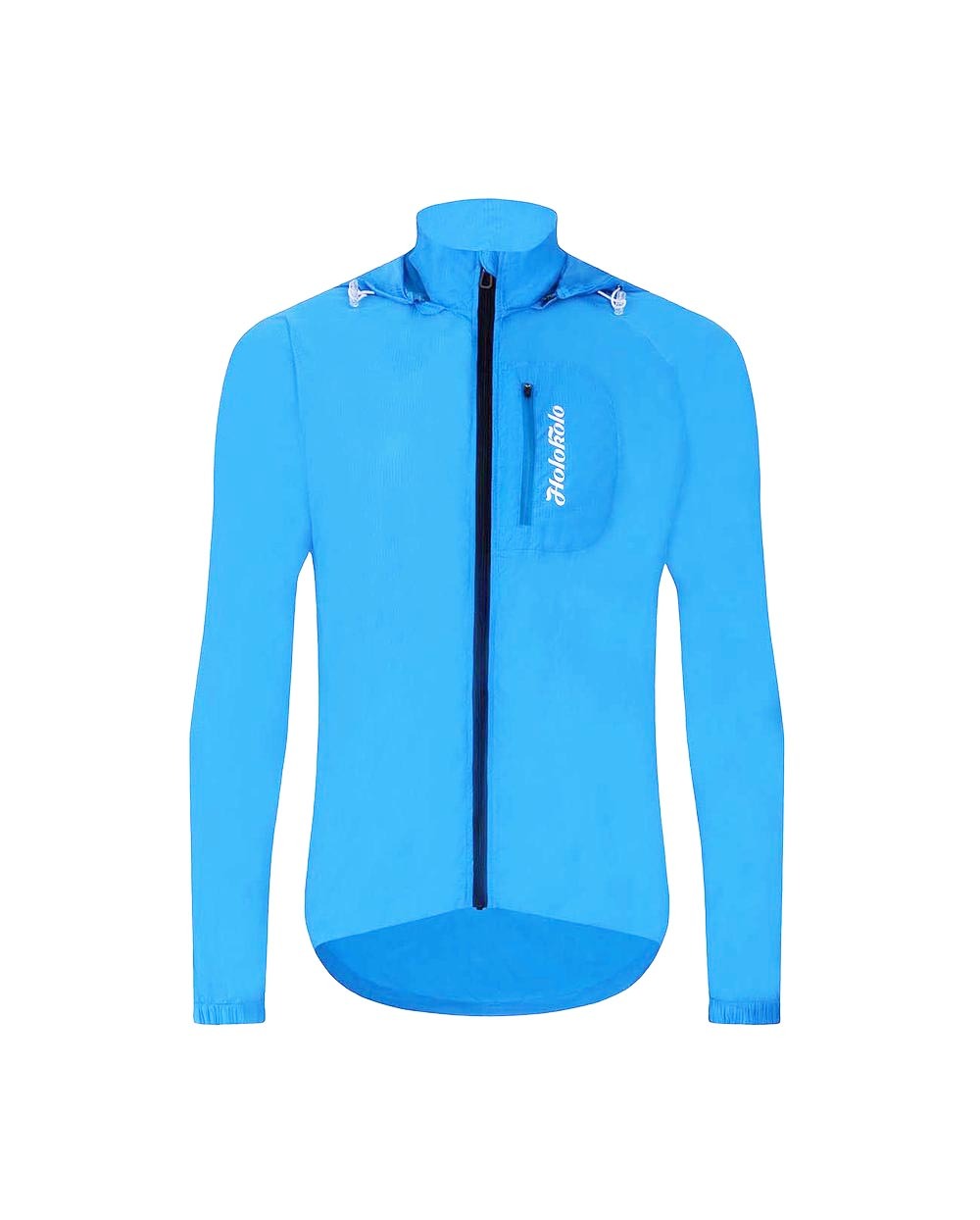 HOLOKOLO Cyklistická vodeodolná pláštenka - WIND/RAIN - modrá 2XL