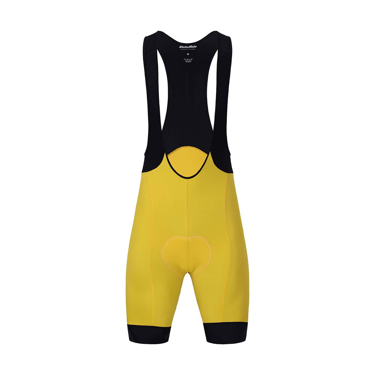 
                HOLOKOLO Cyklistické nohavice krátke s trakmi - ELITE - čierna/žltá XL
            