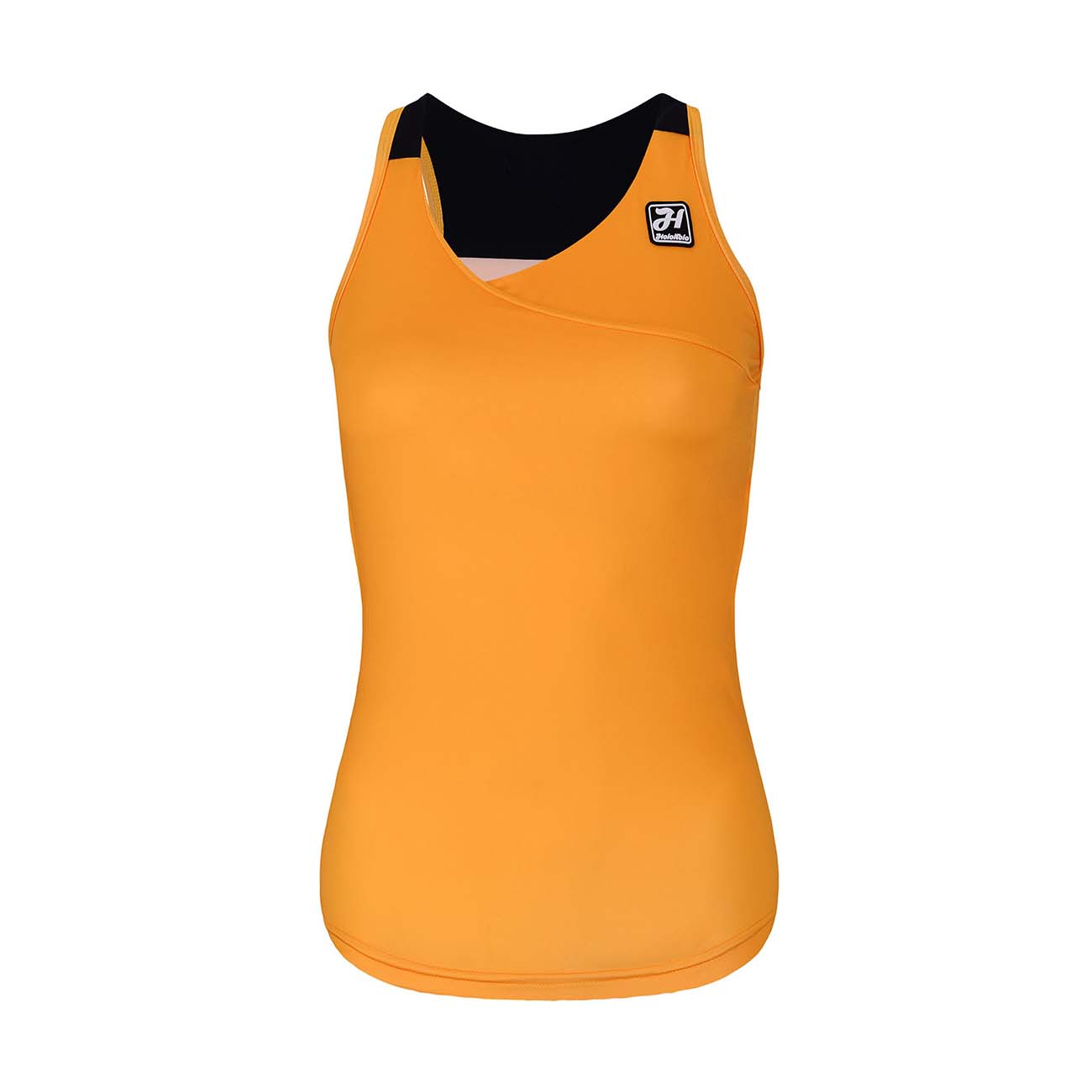 
                HOLOKOLO Cyklistický dres bez rukávov - ENERGY LADY - oranžová/čierna XS
            