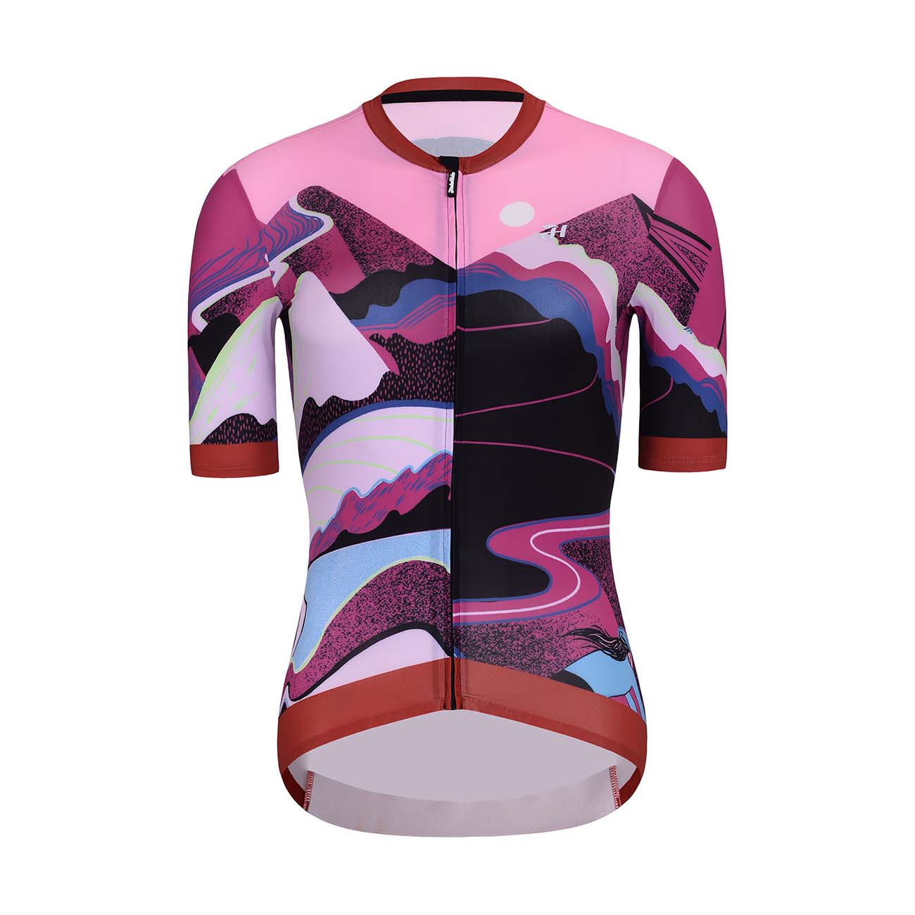 
                HOLOKOLO Cyklistický dres s krátkym rukávom - SUNSET ELITE LADY - viacfarebná/ružová
            