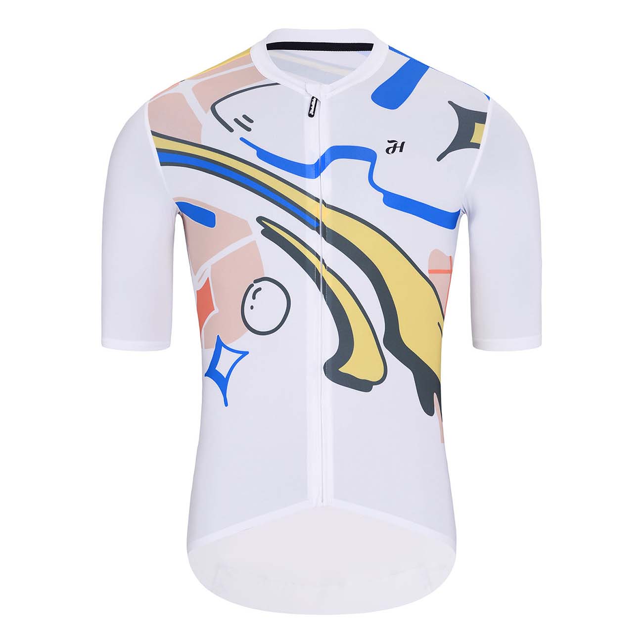 
                HOLOKOLO Cyklistický dres s krátkym rukávom - UNIVERSE ELITE - biela/viacfarebná
            