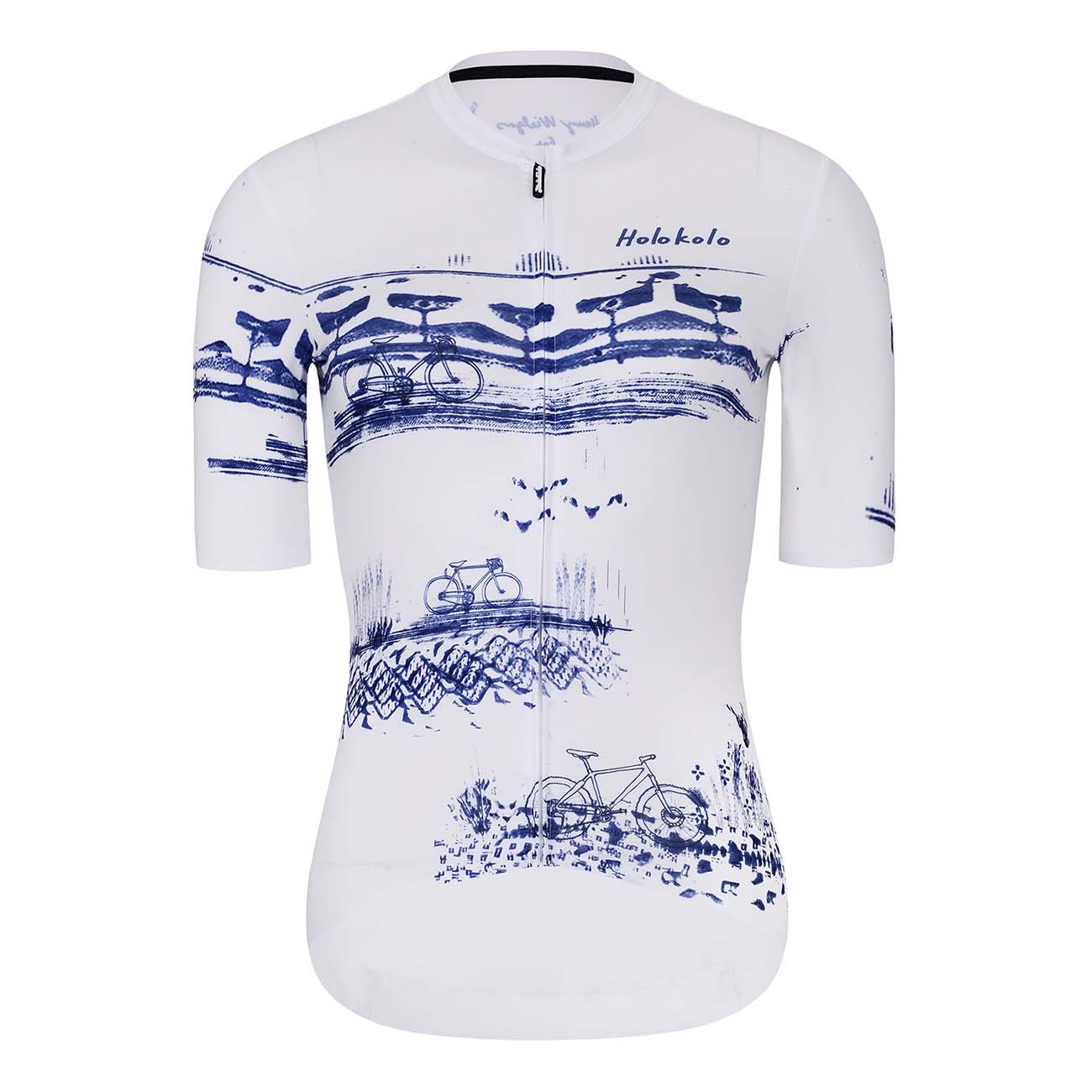 
                HOLOKOLO Cyklistický dres s krátkym rukávom - EXPLORE ELITE LADY - viacfarebná/biela/modrá M
            