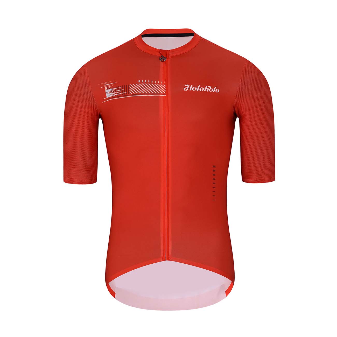 HOLOKOLO Cyklistický dres s krátkym rukávom - VIBES - červená