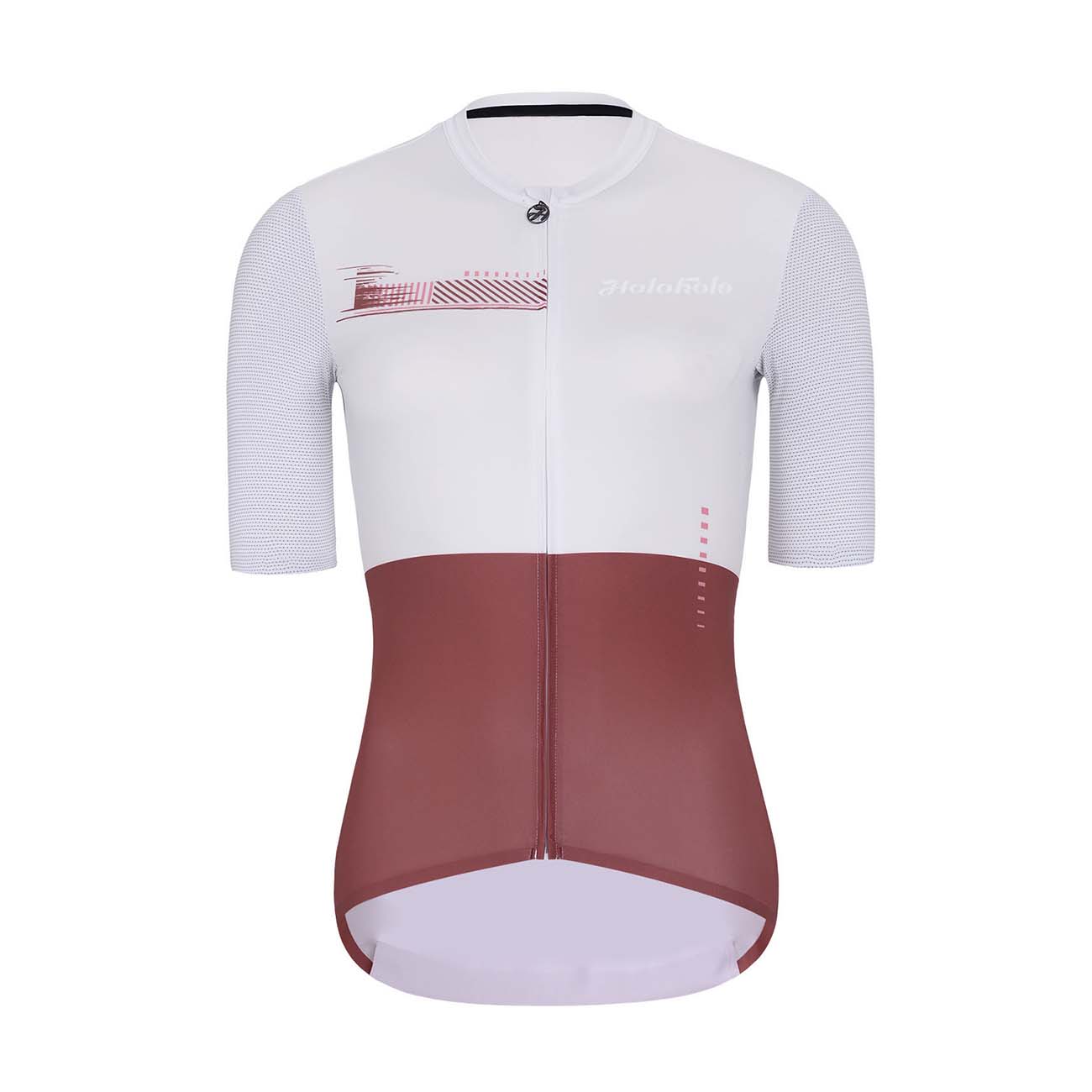 
                HOLOKOLO Cyklistický dres s krátkym rukávom - VIBES LADY - biela/červená XL
            