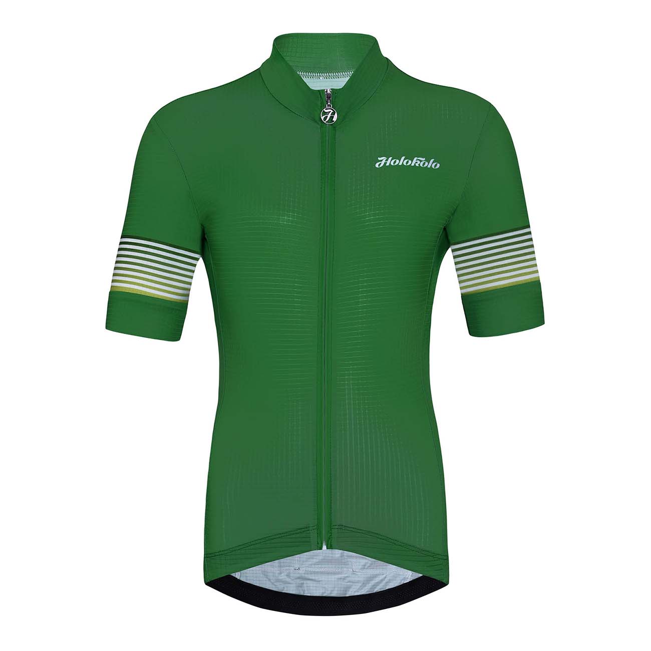 HOLOKOLO Cyklistický dres s krátkym rukávom - FLOW JUNIOR - zelená/viacfarebná