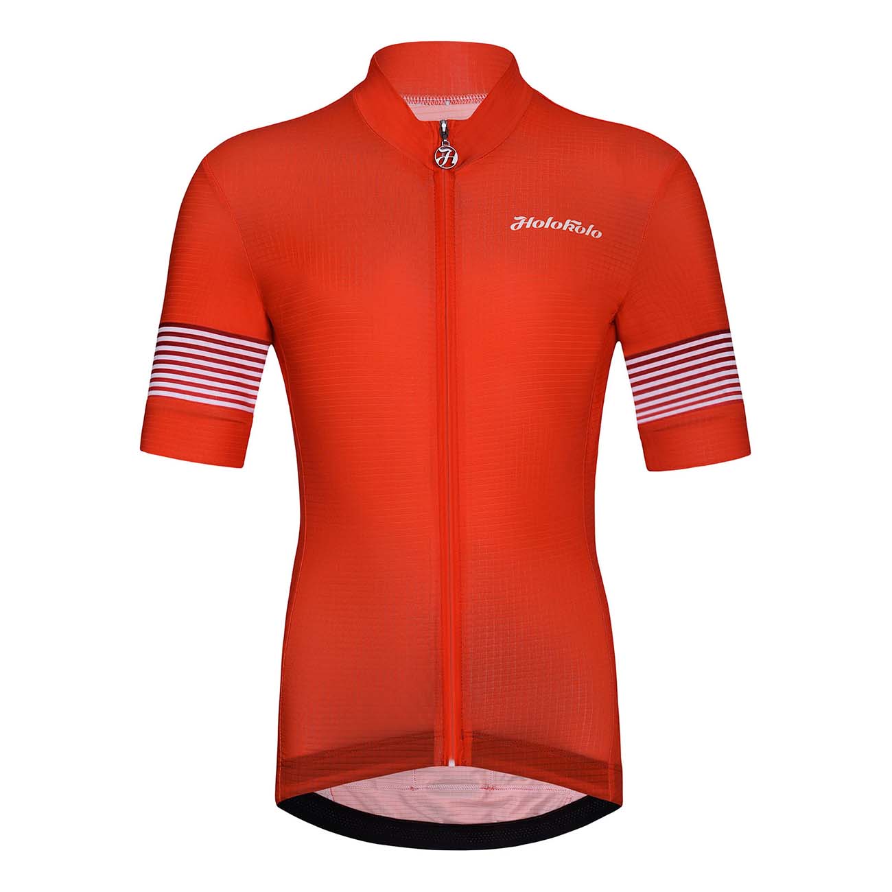 HOLOKOLO Cyklistický dres s krátkym rukávom - FLOW JUNIOR - viacfarebná/červená