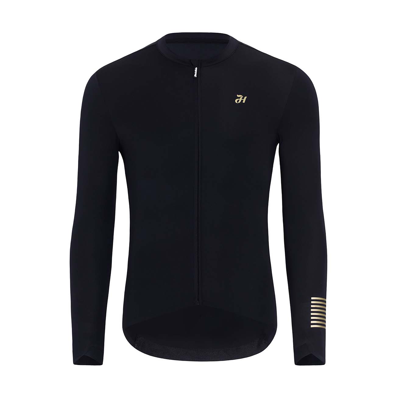 
                HOLOKOLO Cyklistický dres s dlhým rukávom letný - VICTORIOUS GOLD ELITE - čierna 5XL
            