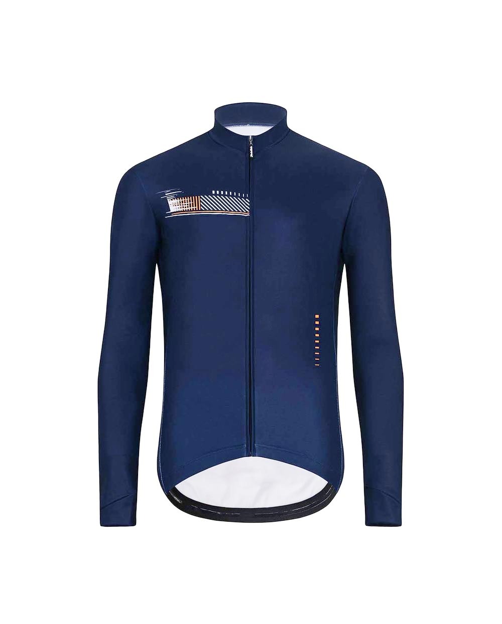 
                HOLOKOLO Cyklistický dres s dlhým rukávom zimný - VIBES WINTER - modrá XL
            
