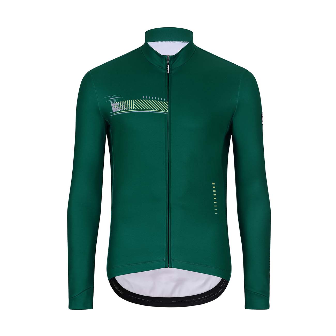 
                HOLOKOLO Cyklistický dres s dlhým rukávom zimný - VIBES WINTER - zelená 4XL
            