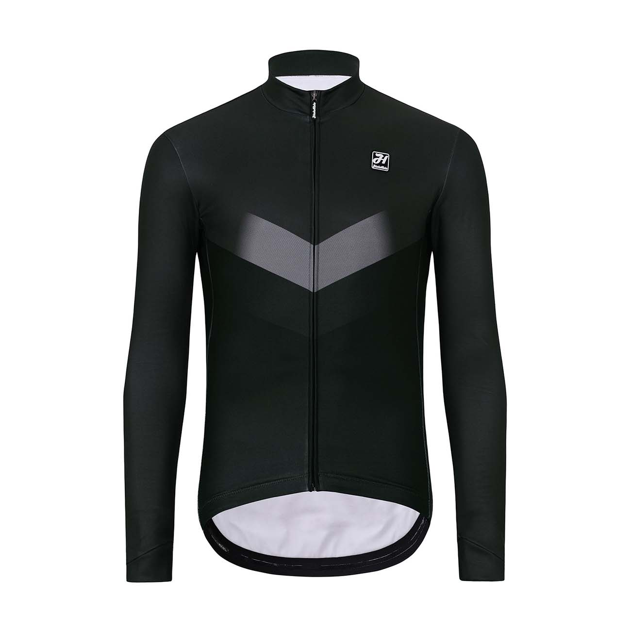 
                HOLOKOLO Cyklistický dres s dlhým rukávom zimný - ARROW WINTER - šedá/čierna 5XL
            