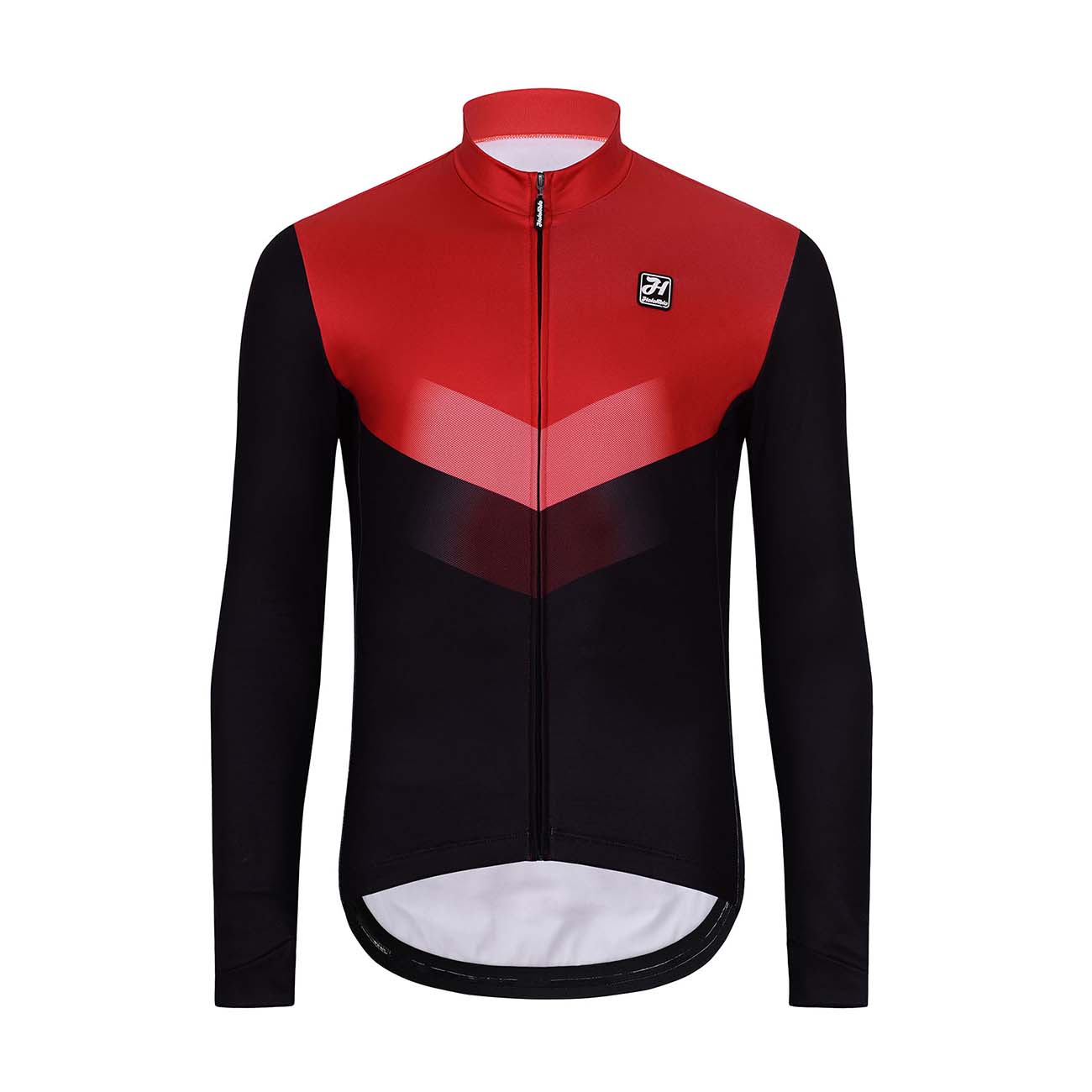 
                HOLOKOLO Cyklistický dres s dlhým rukávom zimný - ARROW WINTER - čierna/červená XL
            