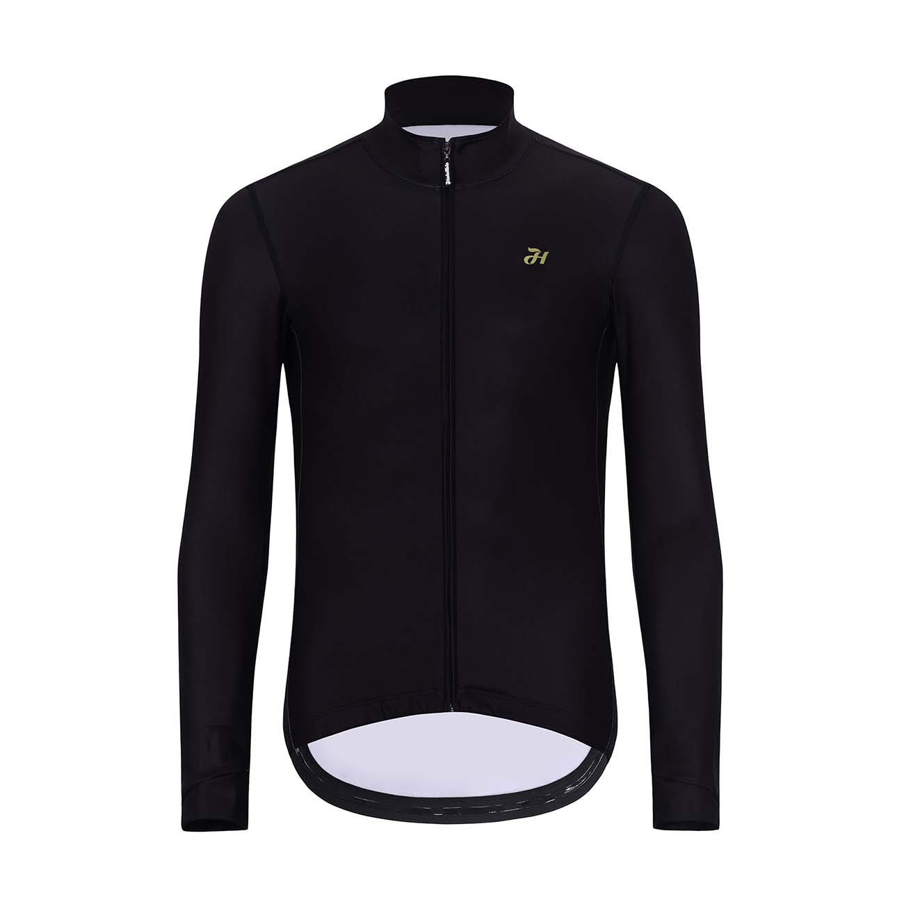 HOLOKOLO Cyklistický dres s dlhým rukávom zimný - PHANTOM WINTER - čierna