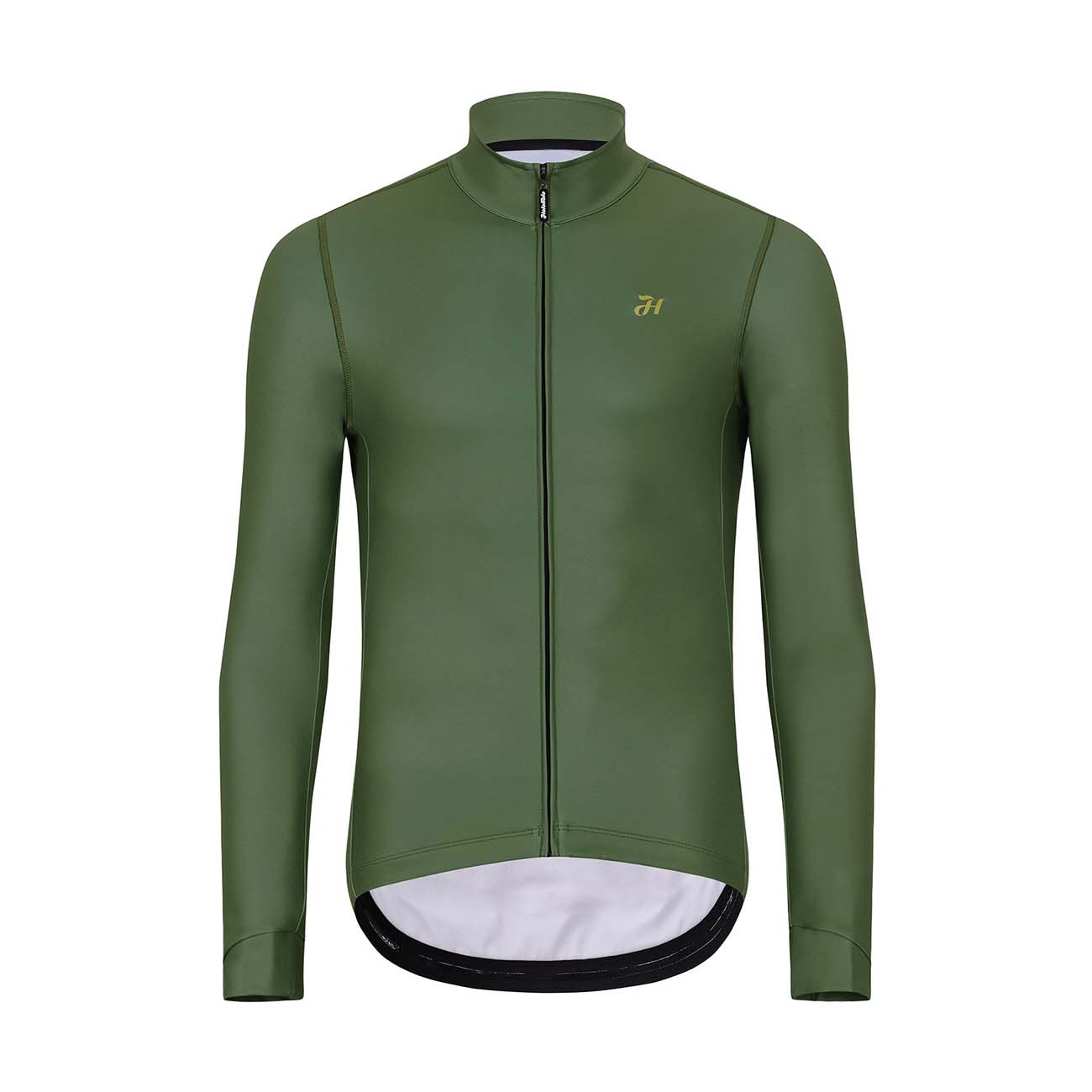 
                HOLOKOLO Cyklistický dres s dlhým rukávom zimný - PHANTOM WINTER - zelená 2XL
            