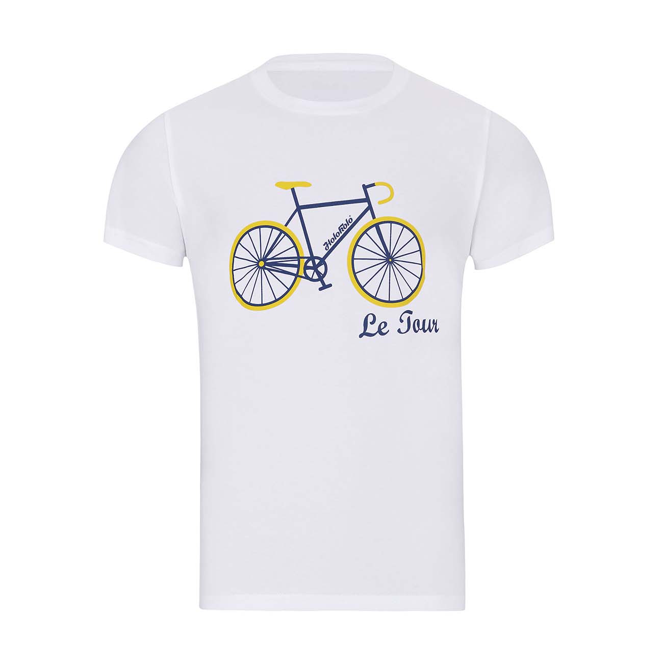 
                NU. BY HOLOKOLO Cyklistické tričko s krátkym rukávom - LE TOUR LEMON II. - biela XL
            