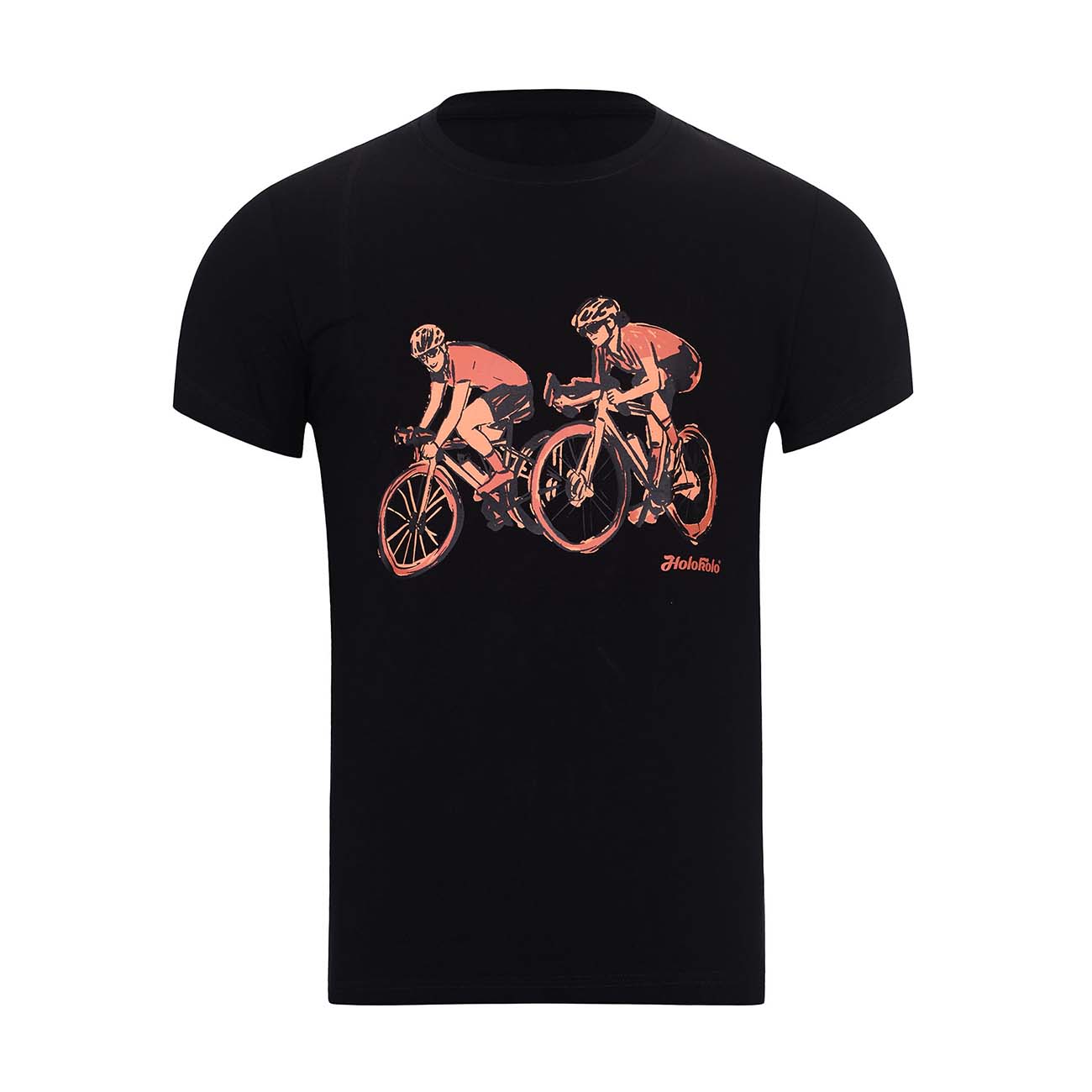 
                NU. BY HOLOKOLO Cyklistické tričko s krátkym rukávom - JUST US - čierna 2XL
            