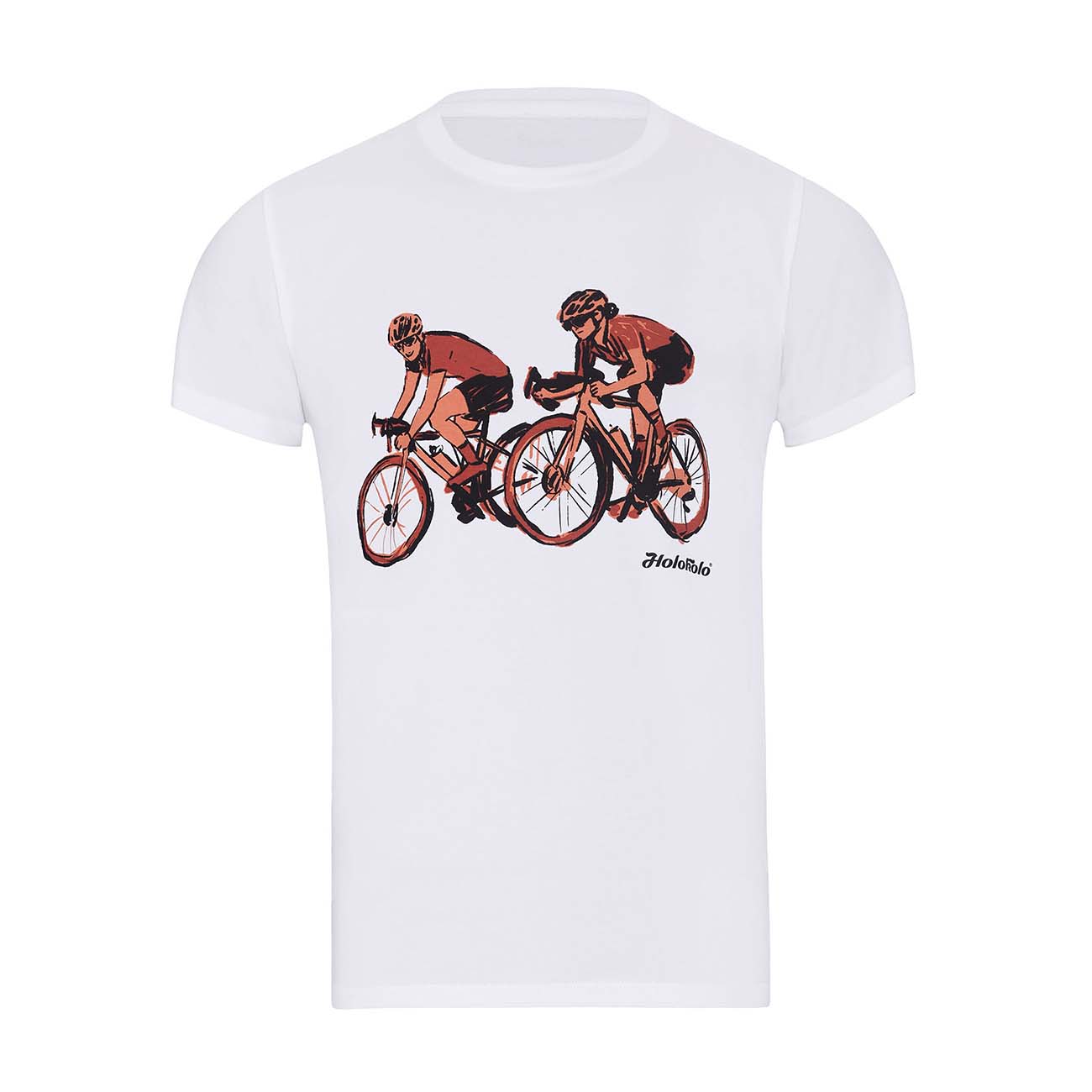 
                NU. BY HOLOKOLO Cyklistické tričko s krátkym rukávom - JUST US - biela 2XL
            