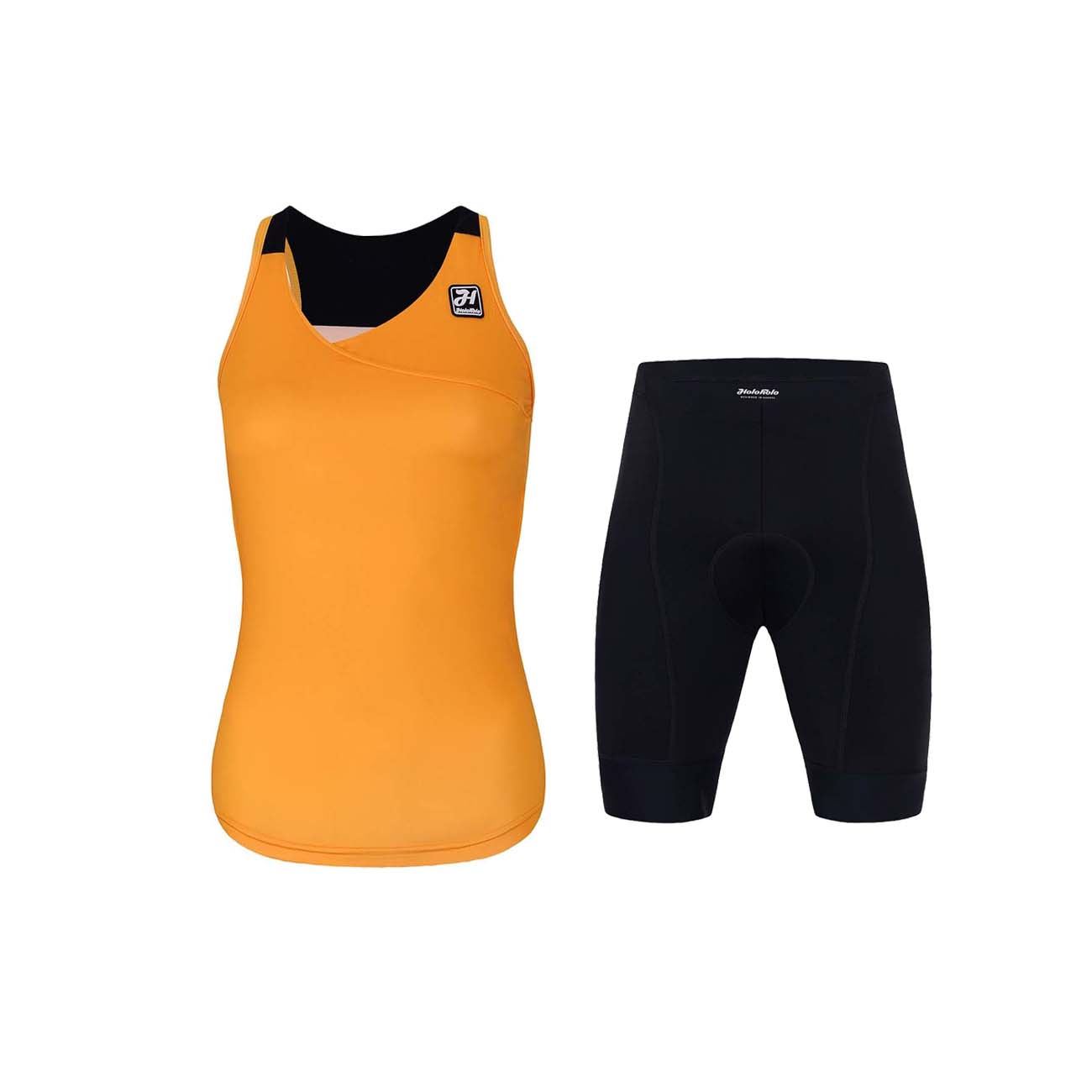 
                HOLOKOLO top a krátke nohavice - ENERGY LADY - oranžová/čierna
            