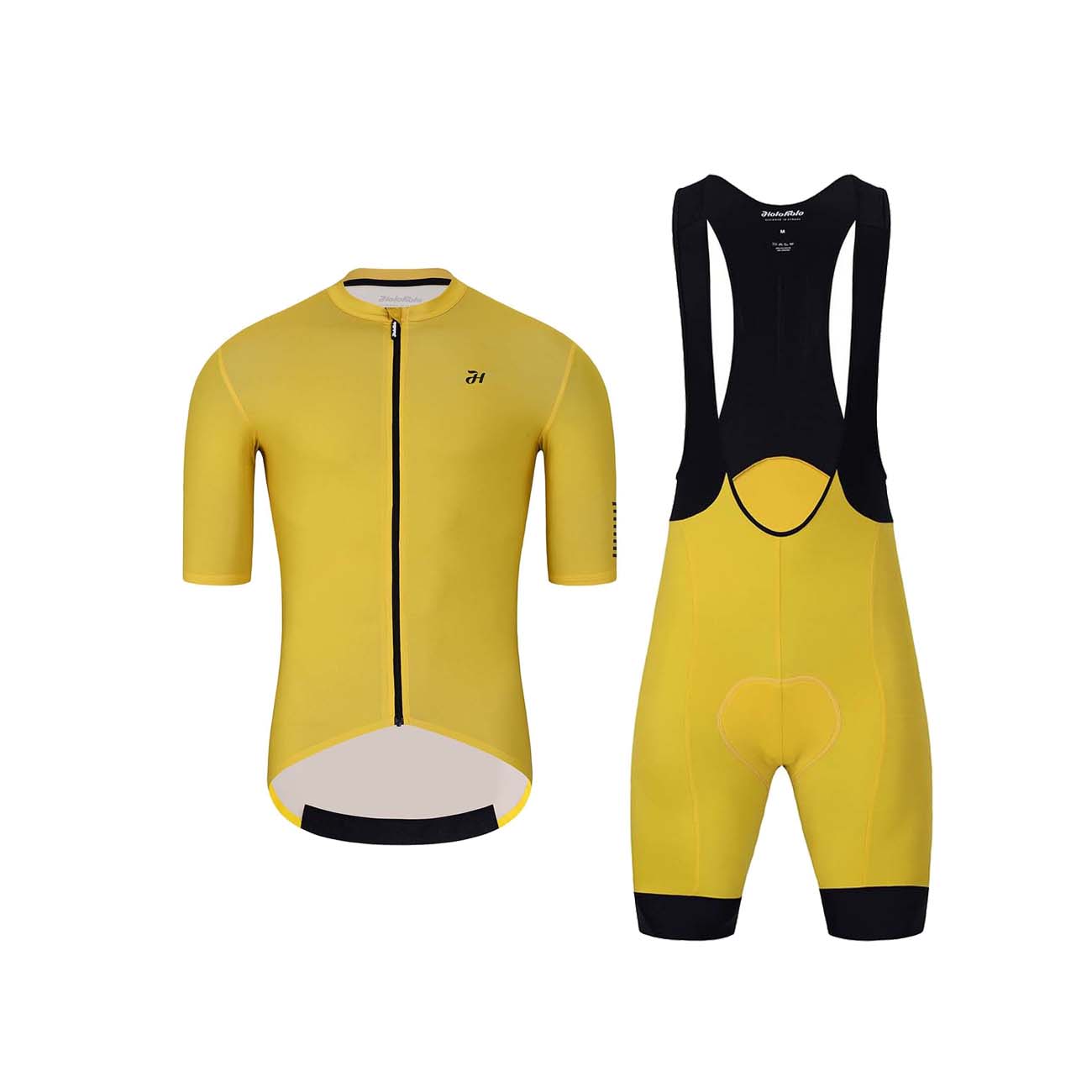 
                HOLOKOLO Cyklistický krátky dres a krátke nohavice - VICTORIOUS - žltá
            