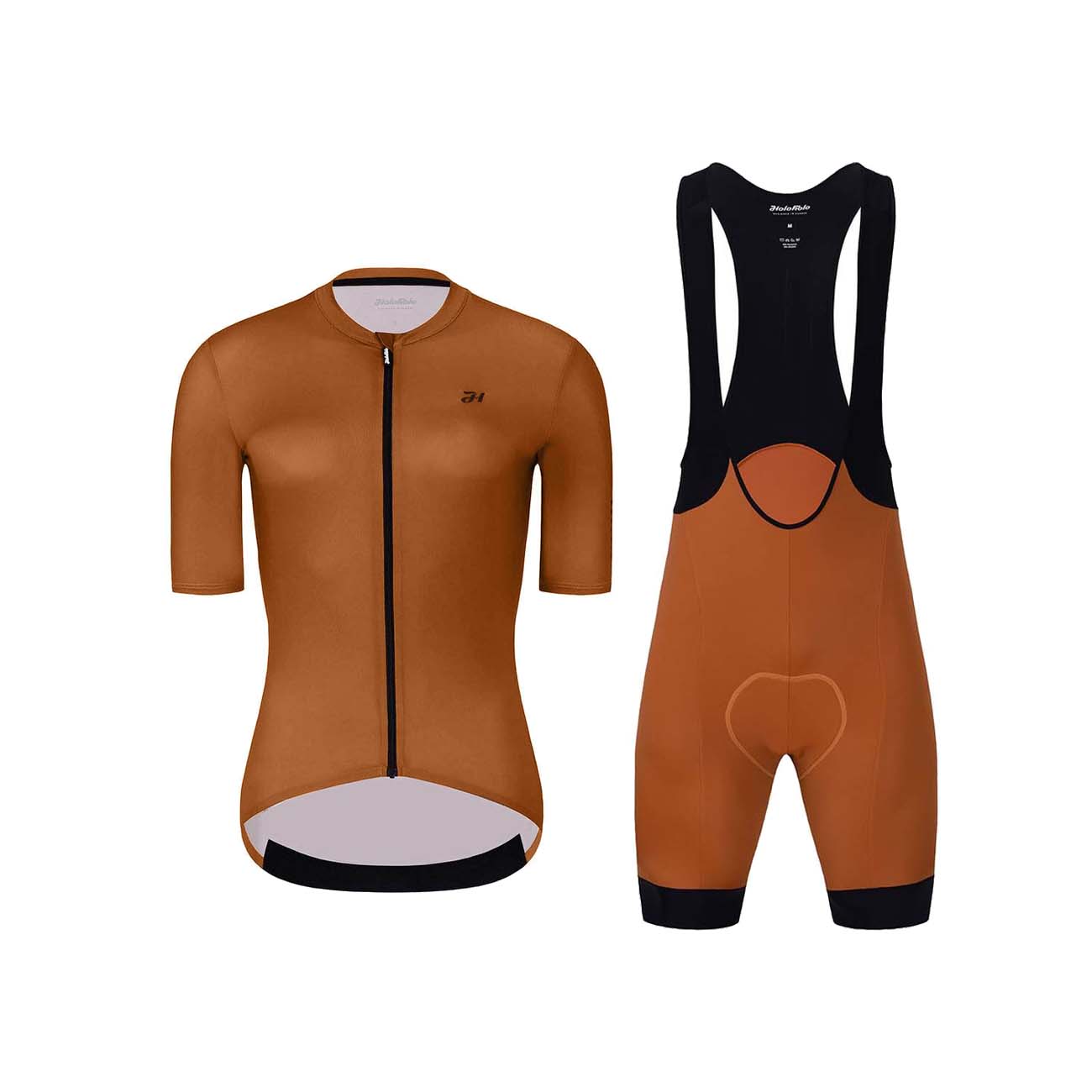 
                HOLOKOLO Cyklistický krátky dres a krátke nohavice - VICTORIOUS LADY - hnedá
            
