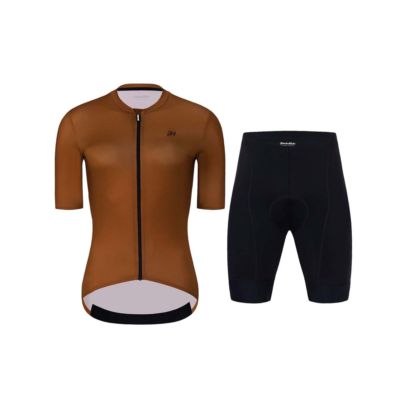 
                HOLOKOLO Cyklistický krátky dres a krátke nohavice - VICTORIOUS LADY - čierna/hnedá
            