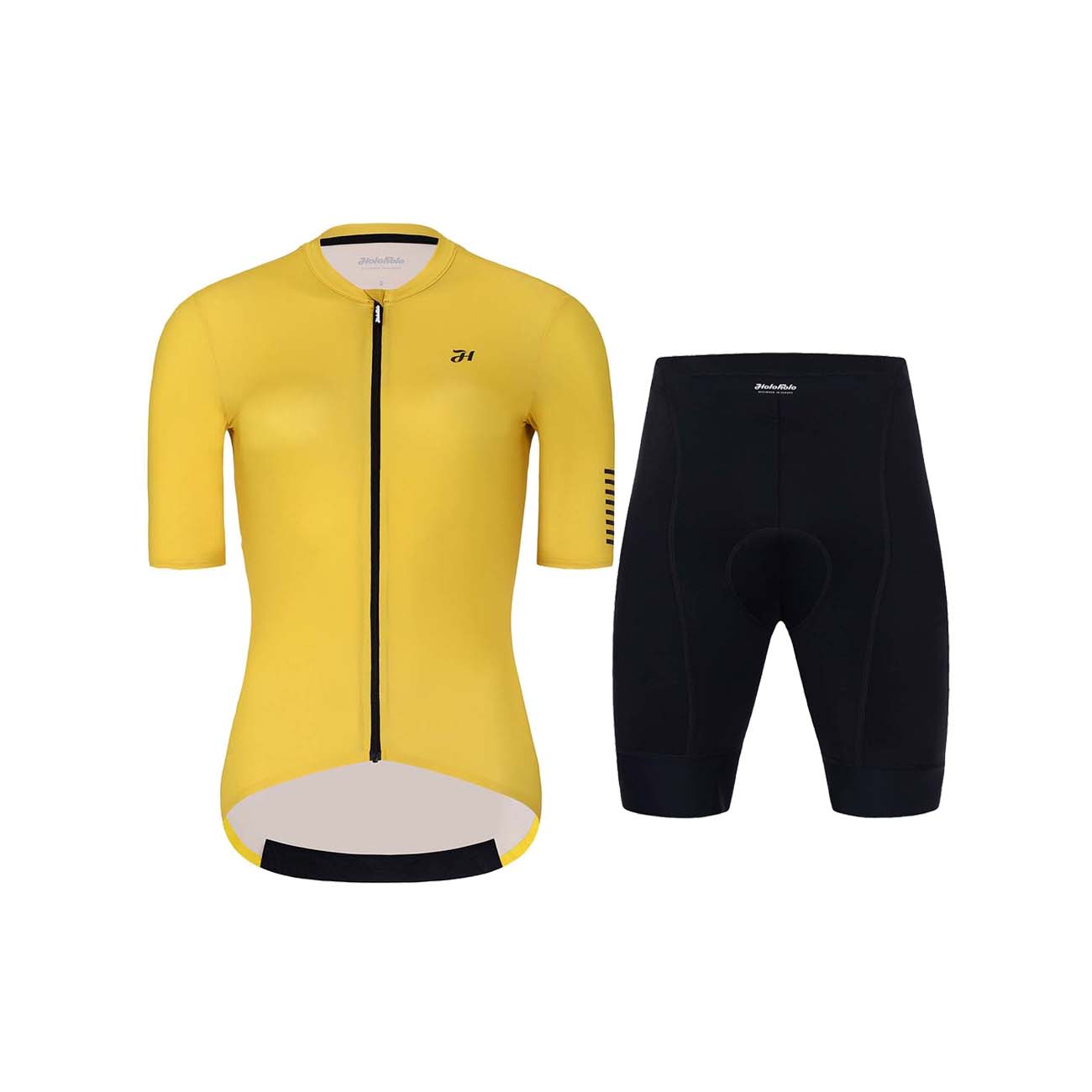 
                HOLOKOLO Cyklistický krátky dres a krátke nohavice - VICTORIOUS LADY - žltá/čierna
            