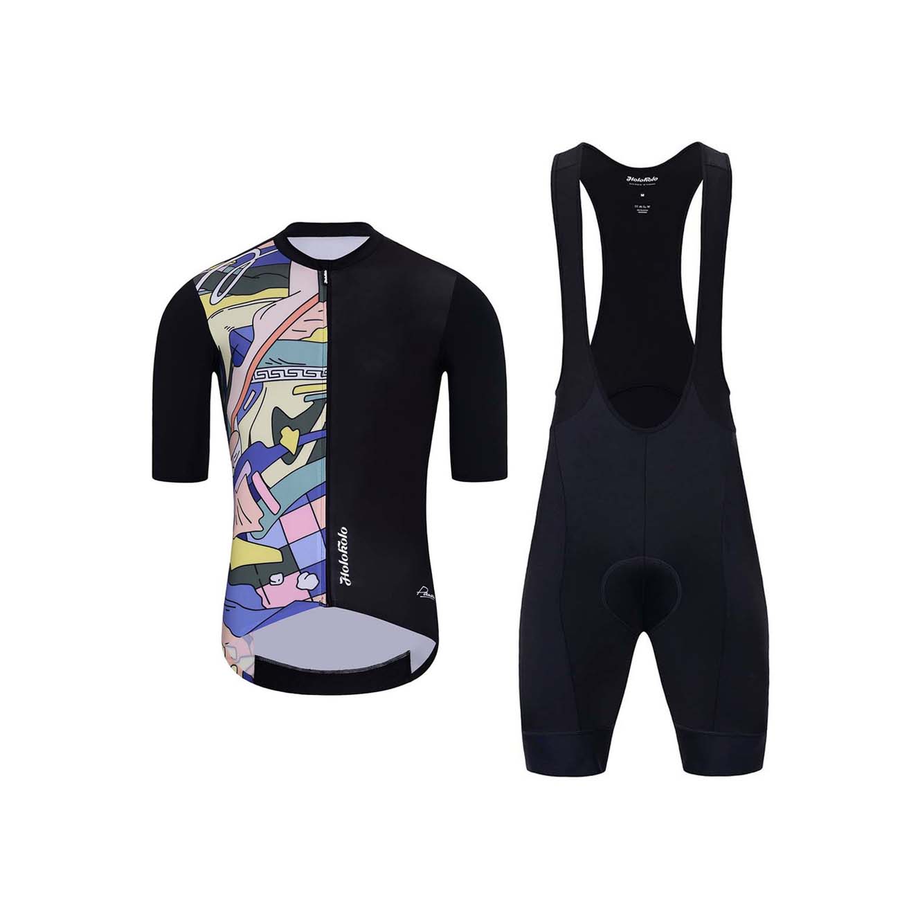 HOLOKOLO Cyklistický krátky dres a krátke nohavice - ESCAPE ELITE - viacfarebná/čierna